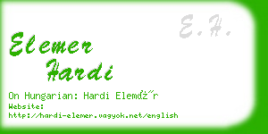 elemer hardi business card